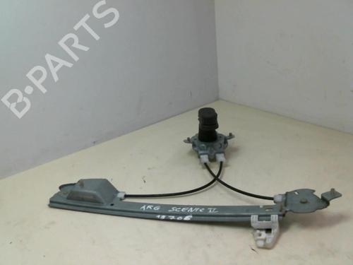 Rudehejsemekanisme venstre bagtil RENAULT SCÉNIC II (JM0/1_) 1.5 dCi (JM1F) (86 hp) 20949988