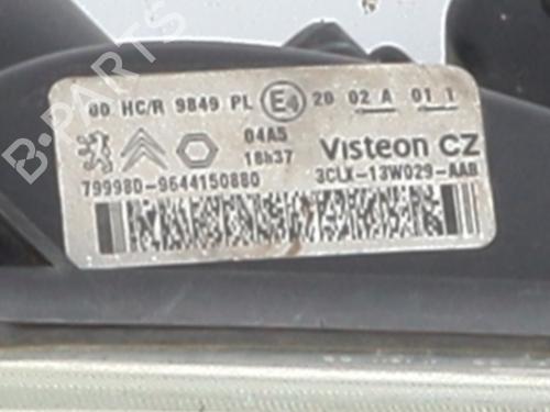 Right headlight CITROËN BERLINGO / BERLINGO FIRST MPV (MF_, GJK_, GFK_) 1.4 i (MFKFX, MFKFW, GJKFWB, GJKFWC, GFKFWC) | BP27893561C29 