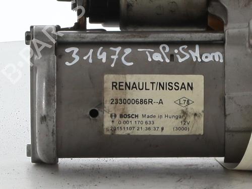 Used Starter Starter RENAULT TALISMAN (LP_) 1.6 dCi 130 (130 hp) 30762286 30762286