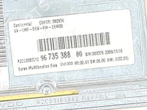 Display monitor CITROËN C3 II (SC_) 1.6 HDi 90 | BP30634655C48 