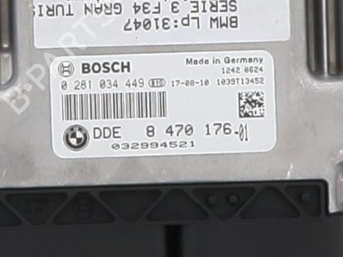 Engine control unit (ECU) BMW 3 Gran Turismo (F34) 320 d xDrive | BP30122580M57 - Image 2