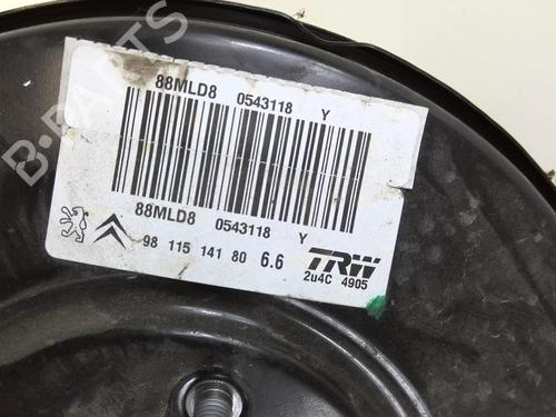 Used Servo brake PEUGEOT 208 I (CA_, CC_) 1.6 BlueHDi 100 (100 hp) 20941144