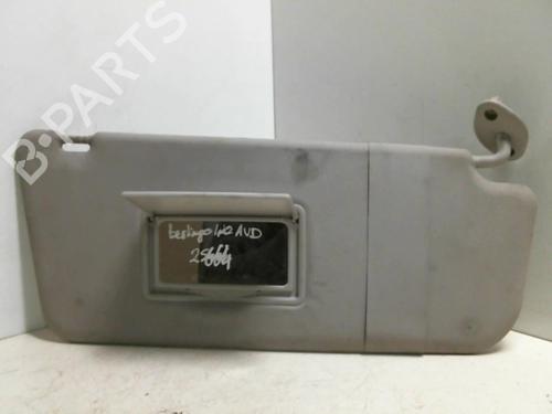 Used Right sun visor Right sun visor CITROËN BERLINGO / BERLINGO FIRST MPV (MF_, GJK_, GFK_) 1.6 HDI 75 (MF9HW, GJ9HWC, GF9HWC, GN9HWC) (75 hp) 20963989 20963989