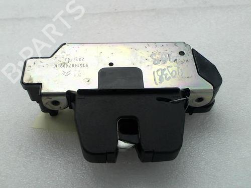 Used Tailgate lock PEUGEOT 208 I (CA_, CC_) 1.2 VTI 82 (82 hp) 20968137