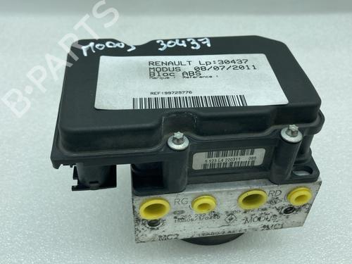 Used ABS pump ABS pump RENAULT MODUS / GRAND MODUS (F/JP0_) 1.2 (JP0C, JP0K, FP0C, FP0K, FP0P, JP0P, JP0T) (75 hp) 23792064 23792064