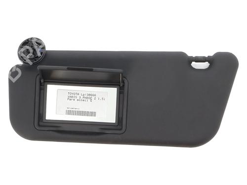 Used Left sun visor TOYOTA YARIS (_P13_) 1.5 Hybrid (NHP130_, NHP130) (101 hp) 27570375