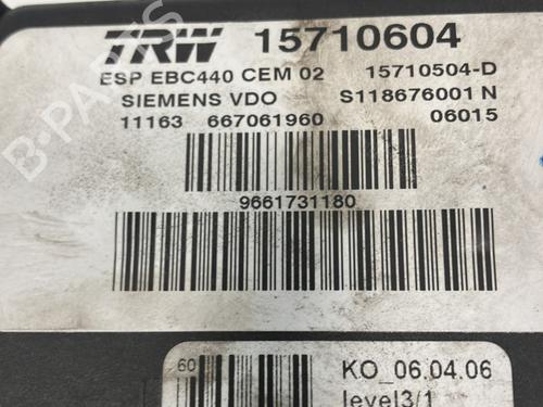 ABS pump PEUGEOT 407 (6D_) 2.0 16V (6DRFJC, 6DRFJE, 6DRFJF) | BP20938234M43 