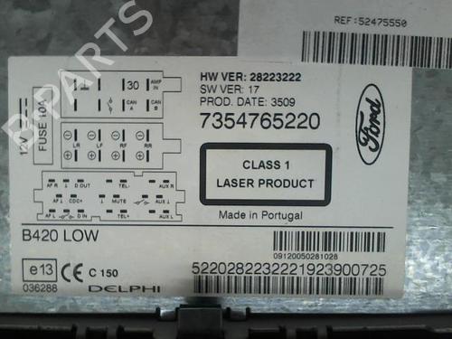 Radio FORD KA (RU8) 1.2 | BP20951062E6 
