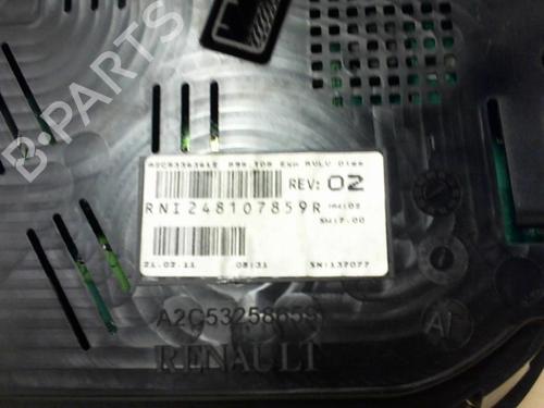 Kombinert Instrument RENAULT MEGANE III Hatchback (BZ0/1_, B3_) 1.5 dCi (BZ0C) (90 hp) 20943452