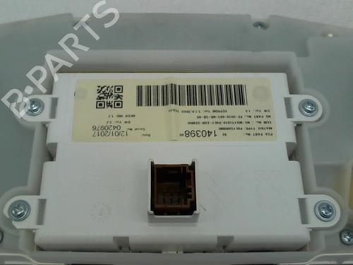 Used Instrument cluster PEUGEOT 208 I (CA_, CC_) 1.6 HDi / BlueHDi 75 (75 hp) 20941806