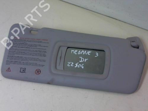 Right sun visor RENAULT MEGANE III Grandtour (KZ0/1) 1.5 dCi (KZ0C, KZ1A) | BP20943060I2 