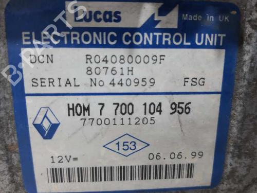 Engine control unit (ECU) RENAULT CLIO II (BB_, CB_) 1.9 D (B/CB0E, BB0J) | BP20731334M57 