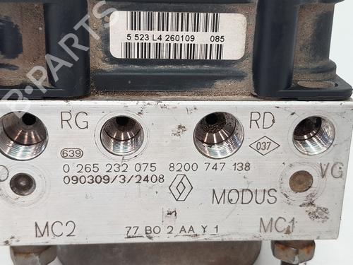 ABS pump RENAULT MODUS / GRAND MODUS (F/JP0_) 1.6 (JP03, JP0B, JP0U, JP0Y, JP1G) | BP28192188M43 