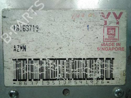 Engine control unit (ECU) OPEL ASTRA F Saloon (T92) 1.4 (F19, M19) | BP20798844M57 