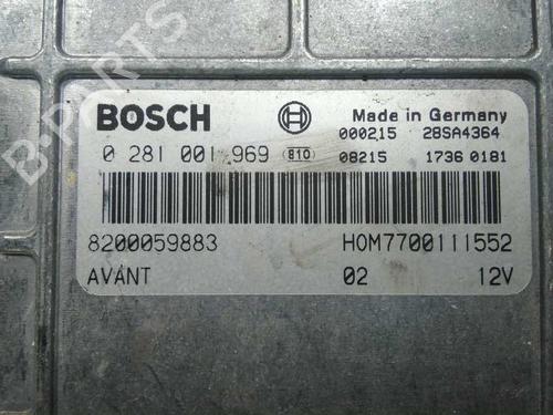 Engine control unit (ECU) RENAULT MEGANE I (BA0/1_) 1.9 dTi (BA08, BA0N) | BP20797026M57 