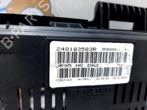 Instrument cluster RENAULT SCÉNIC III (JZ0/1_)  | BP20758391C47 