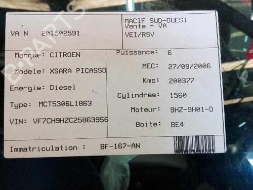 Sikringsdose CITROËN XSARA PICASSO (N68) 1.6 HDi | BP20781503E1 