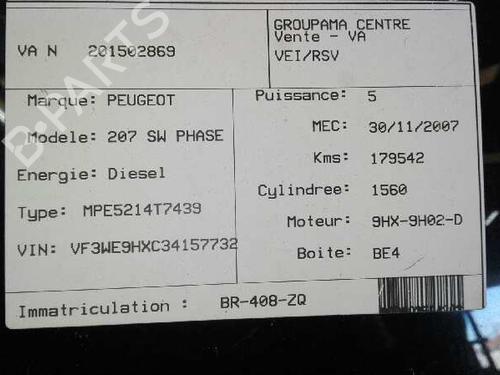 Headlight switch PEUGEOT 207 SW (WK_) 1.6 HDi | BP20790174I24 