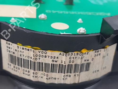 Instrument cluster PEUGEOT 207 (WA_, WC_) 1.6 HDi | BP20772585C47 