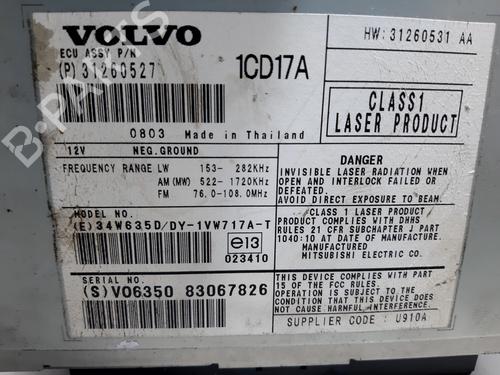 Radio VOLVO C30 (533) 1.6 D | BP20744130E6 