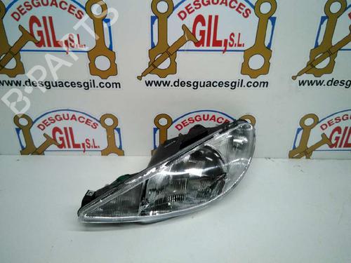 Used Left headlight PEUGEOT 206 Hatchback (2A/C) 1.1 i (60 hp) 21068204