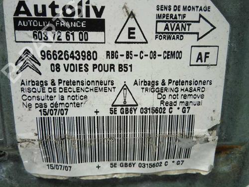 Kollisjonspute styreenhet CITROËN C4 I (LC_)  | BP20803439M53 