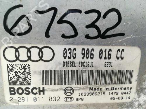 Engine control unit (ECU) AUDI A3 (8P1) 1.9 TDI | BP20809381M57 