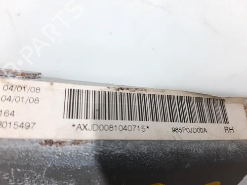 Right curtain airbag NISSAN QASHQAI / QASHQAI +2 I (J10, NJ10, JJ10E) 2.0 All-wheel Drive | BP20741795C12 