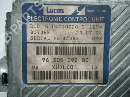 Engine control unit (ECU) CITROËN XANTIA (X1_, X2_) 2.1 Turbo D 12V | BP20795756M57 