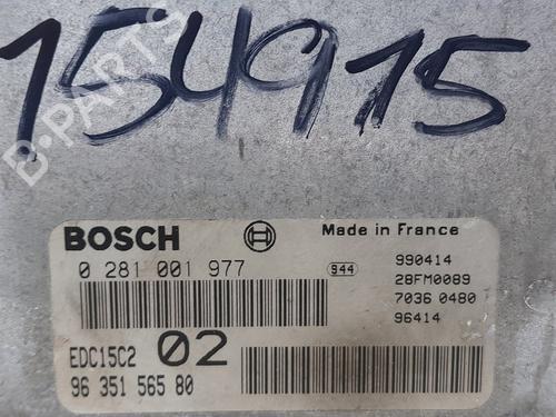 Engine control unit (ECU) PEUGEOT 406 (8B) 2.0 HDI 110 | BP20762831M57 