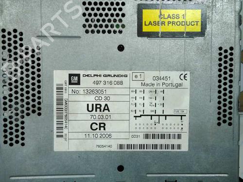 Radio OPEL ZAFIRA / ZAFIRA FAMILY B (A05) 1.9 CDTI (M75) | BP20802217E6 