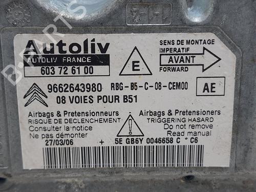 ECU airbags CITROËN C4 I (LC_)  | BP21378074M53 