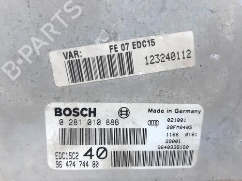 Engine control unit (ECU) CITROËN C5 I (DC_) 2.2 HDi (DC4HXB, DC4HXE) | BP20756209M57 