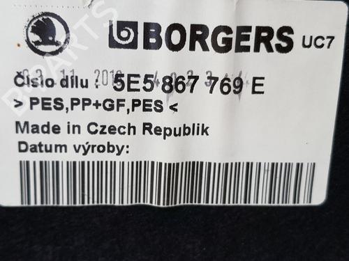 Rear parcel shelf SKODA OCTAVIA III (5E3, NL3, NR3) 1.0 TSI | BP30105394C85