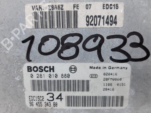 Engine control unit (ECU) PEUGEOT 607 (9D, 9U) 2.2 HDi | BP20739012M57 