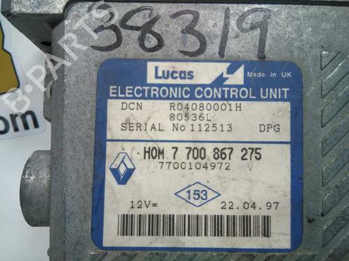 Engine control unit (ECU) RENAULT MEGANE I (BA0/1_) 1.9 dT (B/SA0K, B/SA0Y) | BP20797535M57 