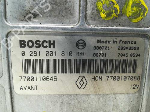 Engine control unit (ECU) RENAULT MEGANE I (BA0/1_) 1.9 dTi (BA08, BA0N) | BP20799575M57 