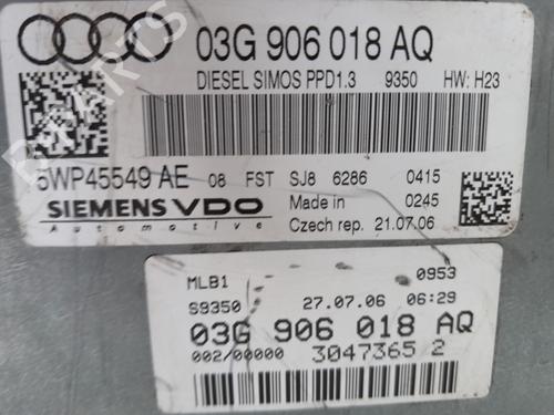 Engine control unit (ECU) AUDI A4 B7 Avant (8ED)  | BP28192218M57 