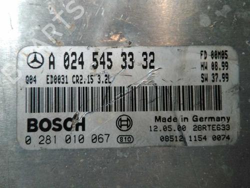 Engine control unit (ECU) MERCEDES-BENZ S-CLASS (W220) S 320 CDI (220.026, 220.126) | BP20791214M57 