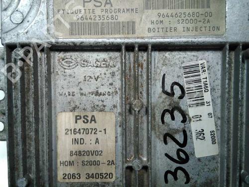 Engine control unit (ECU) PEUGEOT 206 Hatchback (2A/C) 1.4 LPG | BP20796246M57 