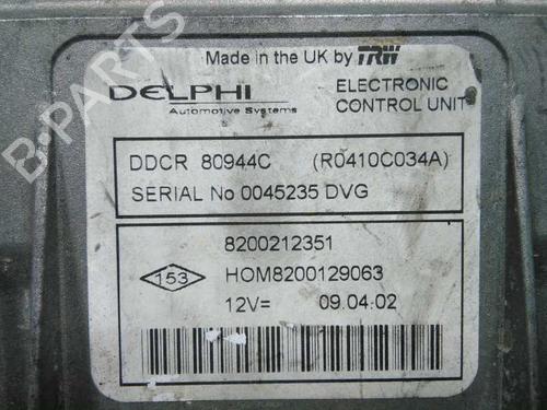 Engine control unit (ECU) RENAULT CLIO II (BB_, CB_)  | BP20797321M57 