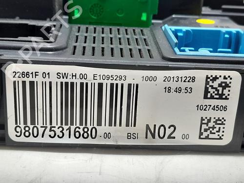 Fuse box PEUGEOT 208 I (CA_, CC_) 1.4 HDi | BP20760667E1 