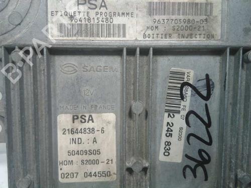 Engine control unit (ECU) CITROËN SAXO (S0, S1) 1.4 VTS | BP20796249M57 