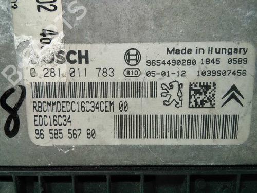 Engine control unit (ECU) PEUGEOT 206 Hatchback (2A/C) 1.4 HDi eco 70 | BP20795452M57 