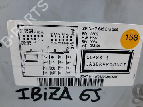 Radio SEAT IBIZA IV (6J5, 6P1)  | BP20748068E6 