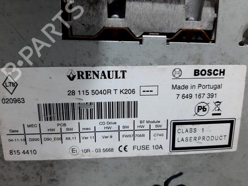 Radio RENAULT MEGANE III Hatchback (BZ0/1_, B3_) 1.5 dCi | BP20812879E6