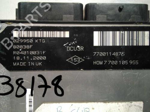 Engine control unit (ECU) RENAULT CLIO II (BB_, CB_) 1.9 D (B/CB0E, BB0J) | BP20797433M57 