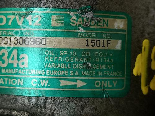 AC compressor PEUGEOT 206 Hatchback (2A/C) 1.4 LPG | BP20747107M34 