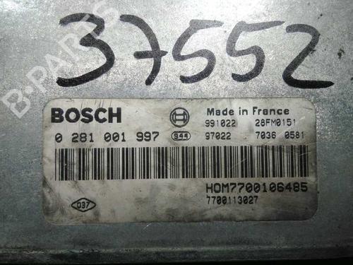 Engine control unit (ECU) RENAULT LAGUNA I (B56_, 556_) 1.9 dCi (B56W) | BP20797055M57 