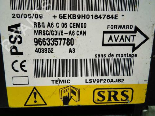 ECU airbags CITROËN C2 (JM_) 1.4 HDi | BP20803370M53 